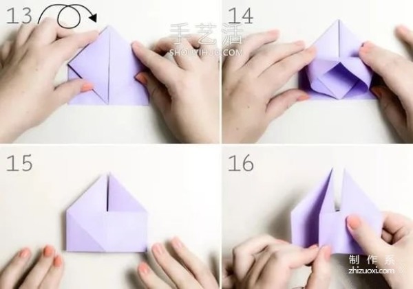 Detailed illustrated tutorial on how to fold a simple and cute paper box