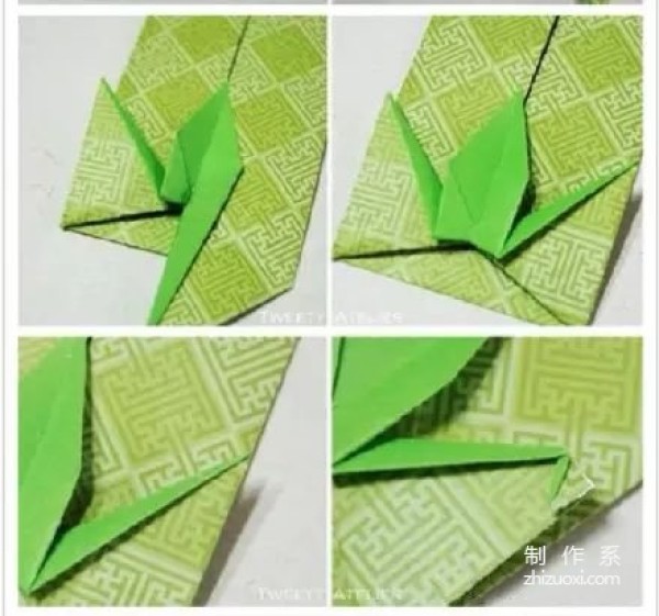 How to fold paper crane envelope