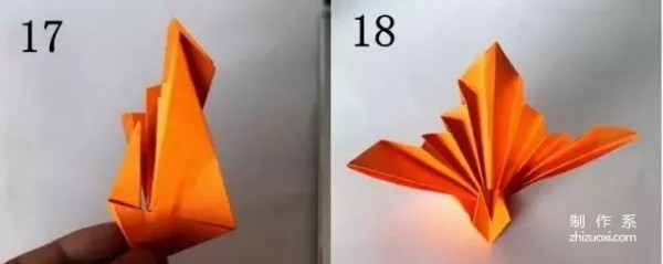 New origami method of Bird Tail Thousand Paper Cranes