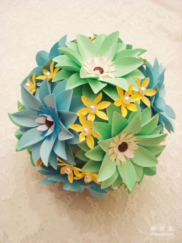 Handmade | Simple and beautiful handmade origami flower tutorial for kindergarten, so beautiful~