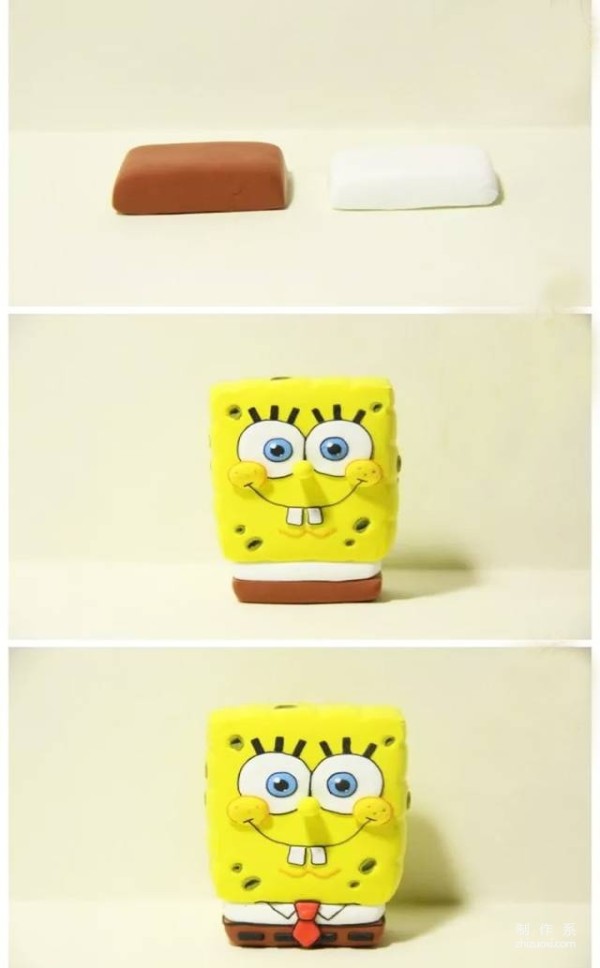 Children’s favorite spongebob clay making