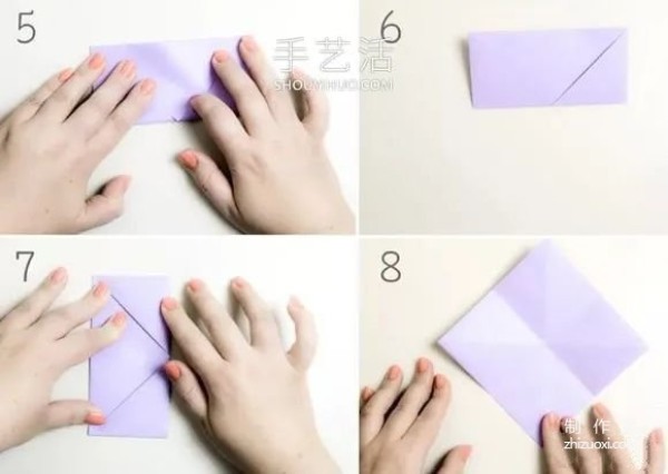 Detailed illustrated tutorial on how to fold a simple and cute paper box