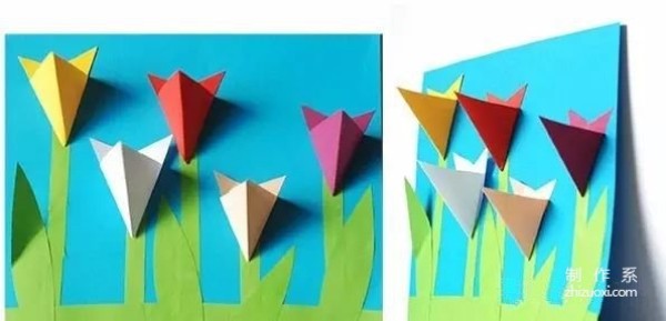 Parent-child crafts｜Tutorial on making paper flower greeting cards