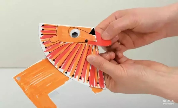 How to make origami little lion