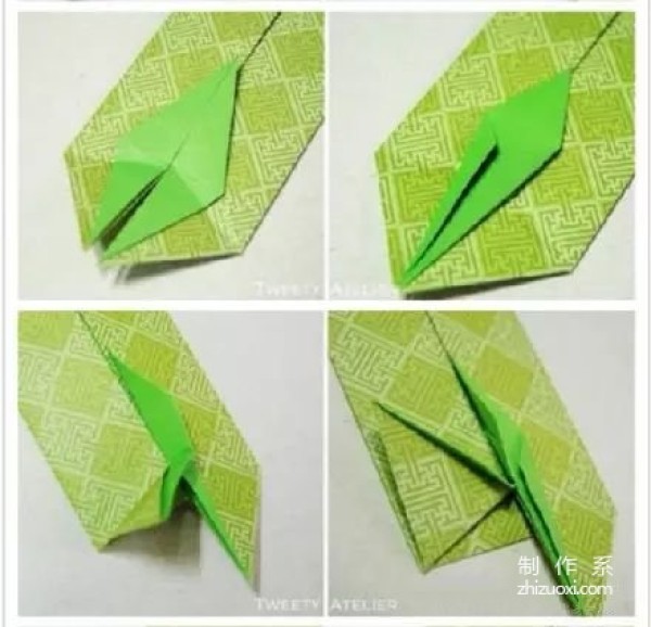 How to fold paper crane envelope