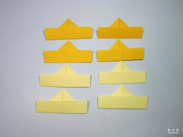 Childrens handmade origami crown simple step-by-step diagram of origami crown