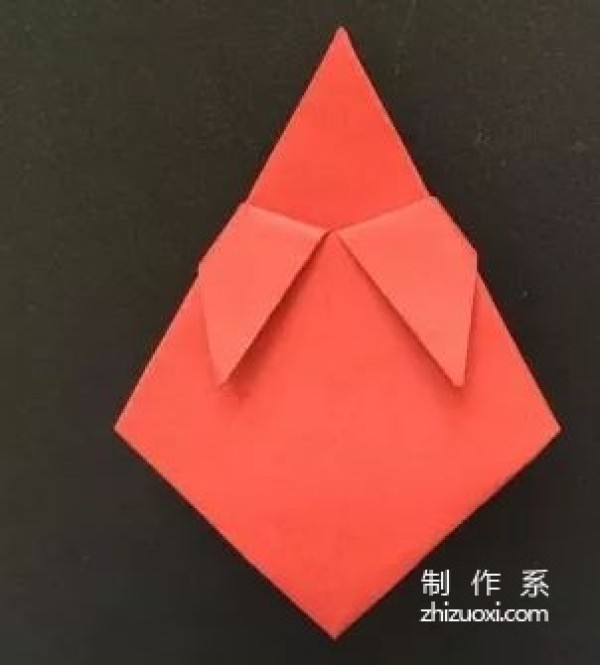 Simple origami tutorial for strawberry