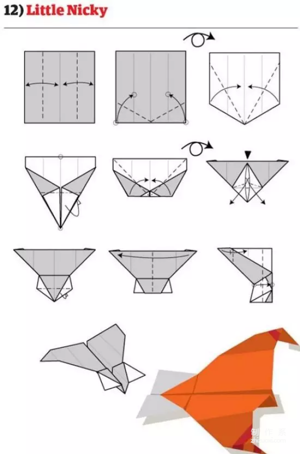 Twelve ways to fold paper airplanes