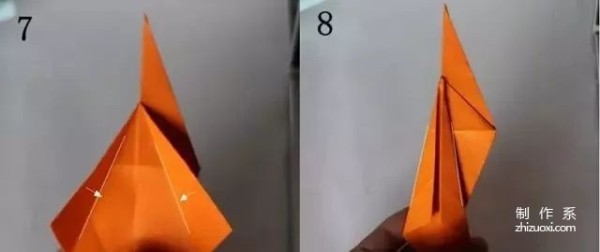 New origami method of Bird Tail Thousand Paper Cranes