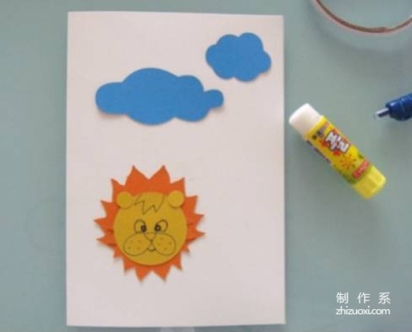 Lion Button Greeting Card Making