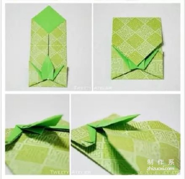 How to fold paper crane envelope