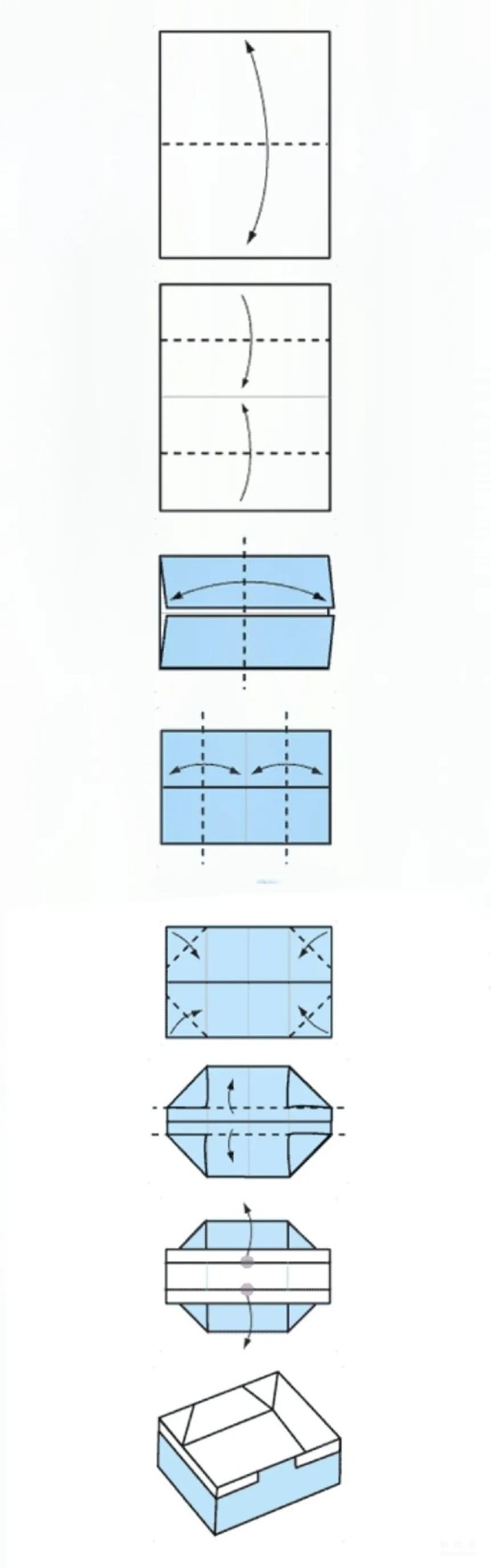 The simplest way to fold a storage box