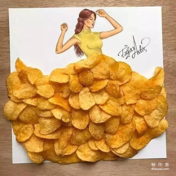 This handsome guy made a dress out of food, and women are drooling after seeing it