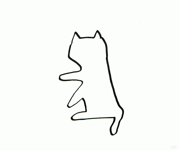 Learn to draw simple drawings, patterned kittens and cats