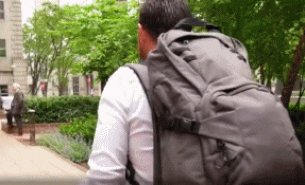 The magical suspended backpack makes it easy for you to carry