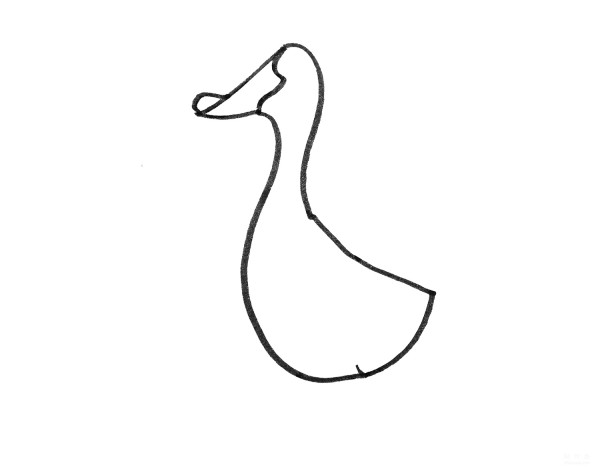 Learn to draw simple drawings with illustrated tutorials on how to draw a little duck