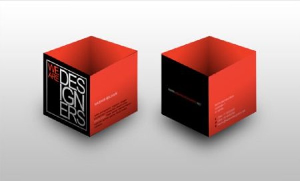 Appreciation of Creative 3D Business Cards