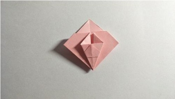 How to fold a mini bouquet Origami illustration tutorial