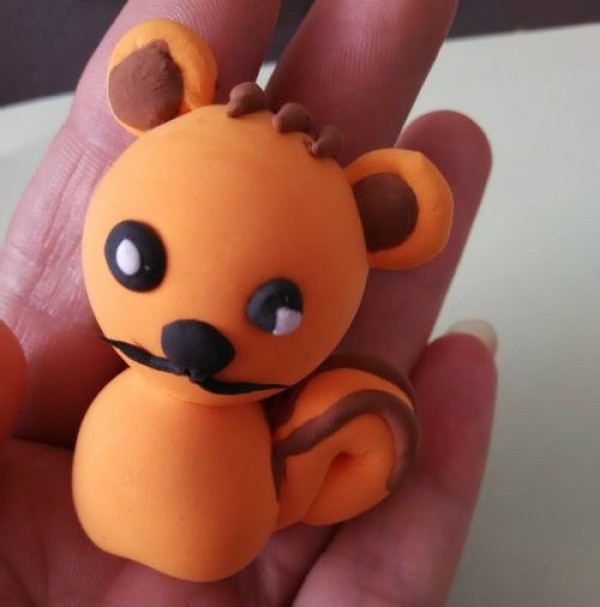 Steps for making a plasticine kitten, children’s handicraft tutorial