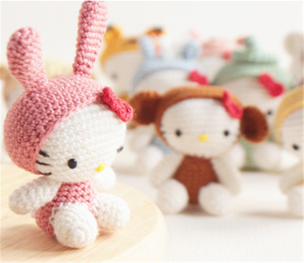 Hand knitted DIY creative zodiac wool dolls