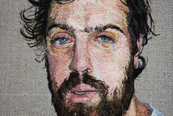 embroidery portrait