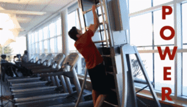 Stair-climbing fitness machine, the nine-step staircase will keep you running