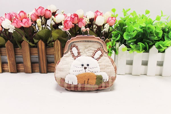 Feifei Bunny Fabric DIY Coin Purse with Variety of Styles