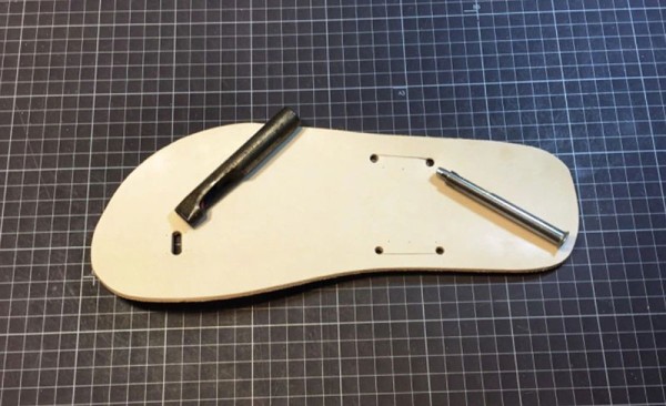 Making basic leather flip-flops (with drawings)