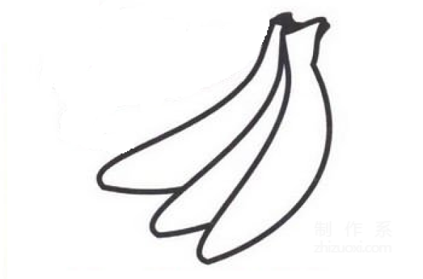 Learn to draw simple strokes, banana