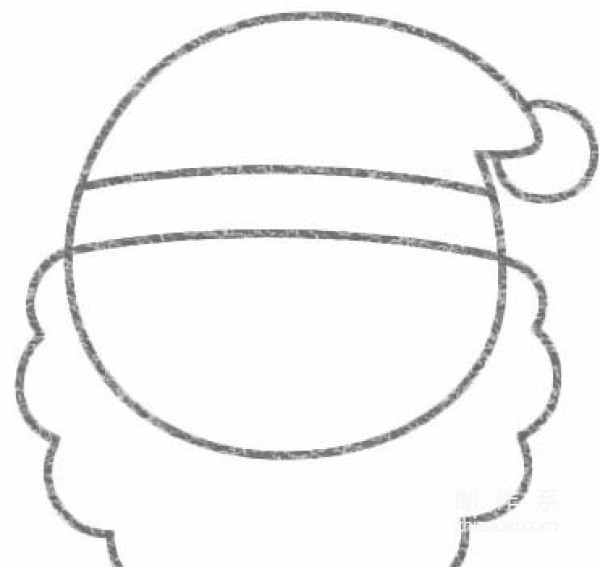 Learn to draw simple strokes, Q version of Santa Claus