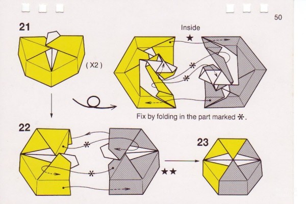 Paper art hand-making tutorial, combined origami hexagonal box hand-made origami illustrated tutorial