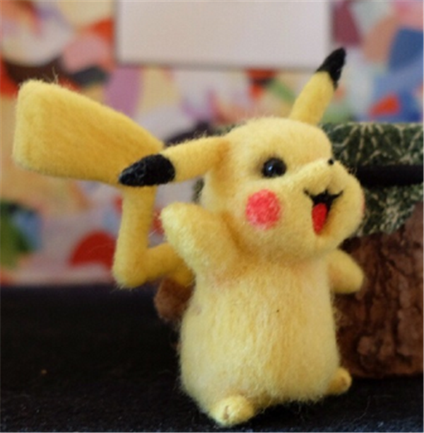 Cute Pikachu handmade wool felt work from Pokemon