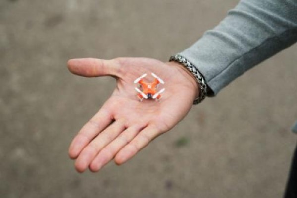 The worlds smallest handmade quadcopter remote control aircraft