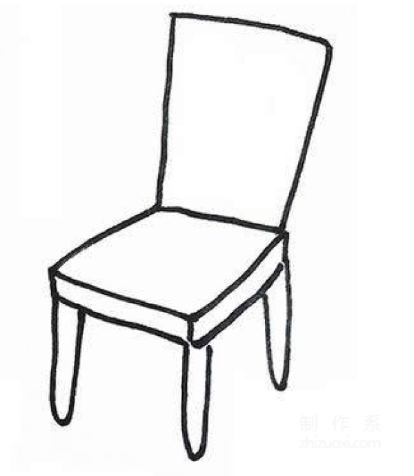 Learn to draw simple drawings, simple drawings of chairs