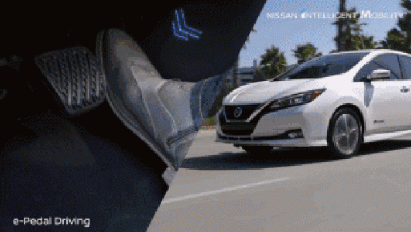 Nissans new e-pedal driving system controls accelerator and brake with one pedal