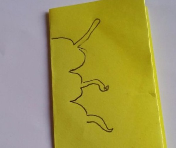 Simple paper-cutting for children Ant paper-cutting method