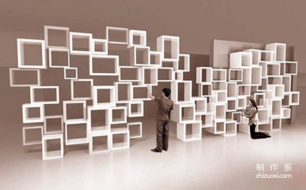 The shape of the creative bookshelf is up to you