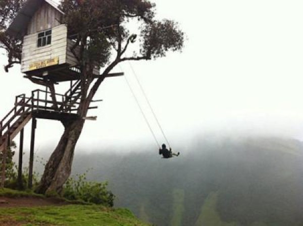 The most terrifying high-altitude swing