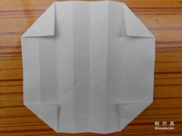 Illustration of how to fold Fukuyama rose-simple and beautiful Fukuyama rose