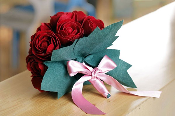 Non-woven handmade fabric DIY hand-held flower bouquet decorative flowers