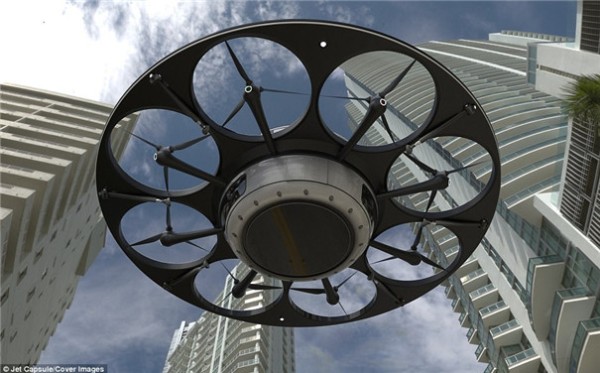 I.F.O concept manned drone looks like a flying saucer