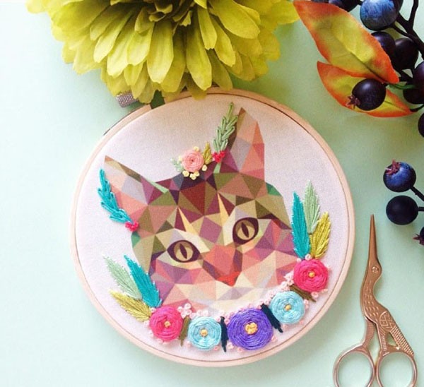 Creative embroidery handmade DIY cute little animals for appreciation