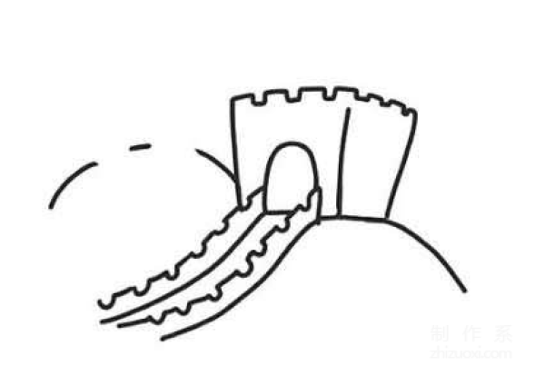 Learn to draw simple strokes, the Great Wall