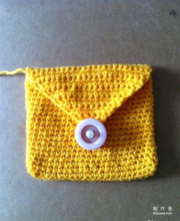 Hand crochet to create a beautiful small change bag