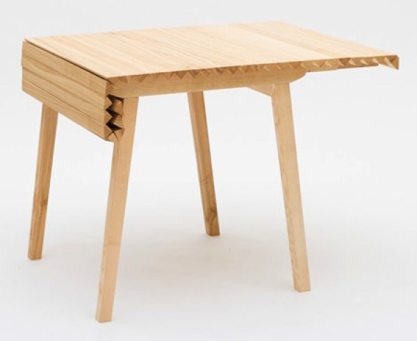 Roll-up dining table