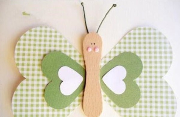 Childrens handicraft tutorial: use ice cream sticks to make beautiful butterflies