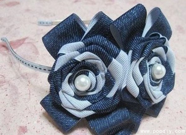 Fabric DIY handmade creative production of personalized denim headwear