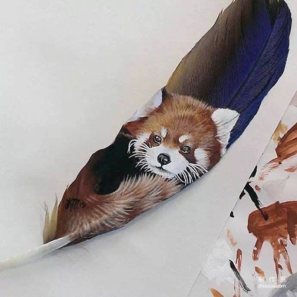 Animal illustrations on feathers 丨 Krystle Missildine-