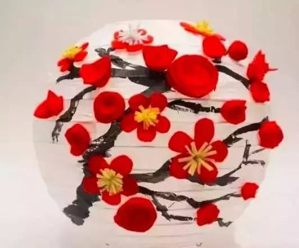 How to make a prosperous and festive plum blossom lantern DIY handmade