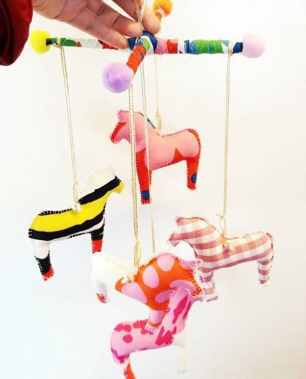 Cute horse wind chime toy